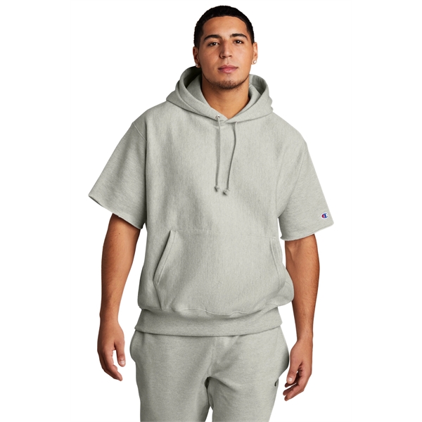 Champion Reverse Weave Short Sleeve Hooded Sweatshirt - Champion Reverse Weave Short Sleeve Hooded Sweatshirt - Image 11 of 15