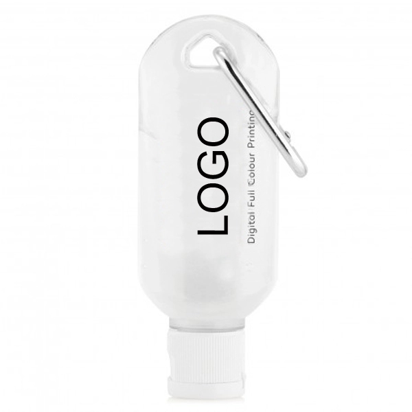 1.8 Oz. Hand Sanitizer Gel with Carabiner - 1.8 Oz. Hand Sanitizer Gel with Carabiner - Image 0 of 3