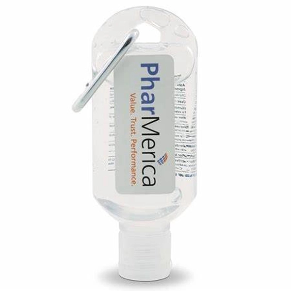 1.8 Oz. Hand Sanitizer Gel with Carabiner - 1.8 Oz. Hand Sanitizer Gel with Carabiner - Image 2 of 3