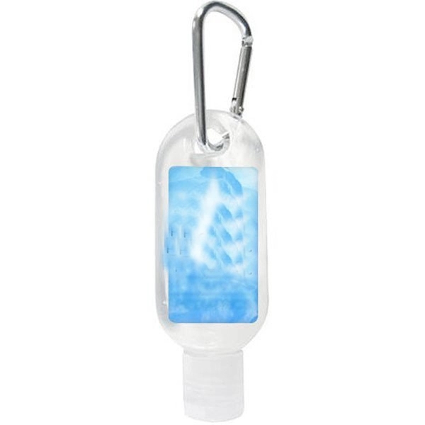 1.8 Oz. Hand Sanitizer Gel with Carabiner - 1.8 Oz. Hand Sanitizer Gel with Carabiner - Image 1 of 3