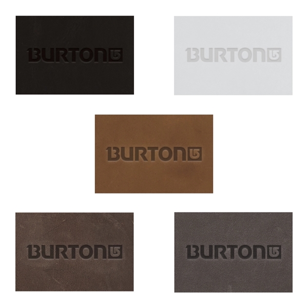 3" x 2 1/4" Leather Rectangular Patch