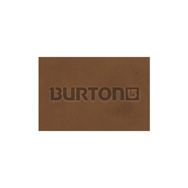 Custom 3" x 2 1/4" Leather Rectangular Patch