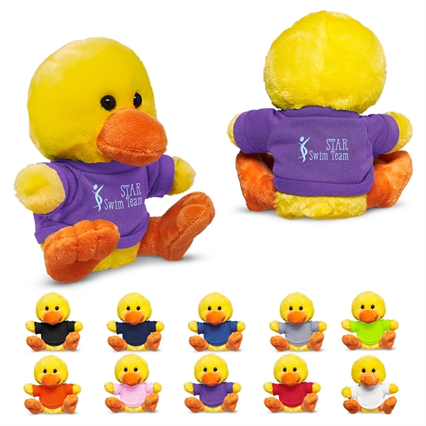 7" Plush Duck with T-Shirt - 7" Plush Duck with T-Shirt - Image 0 of 11