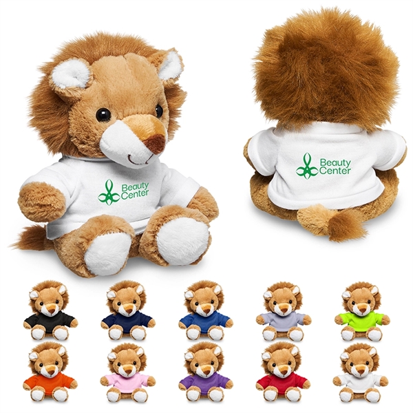7" Plush Lion with T-Shirt - 7" Plush Lion with T-Shirt - Image 0 of 11