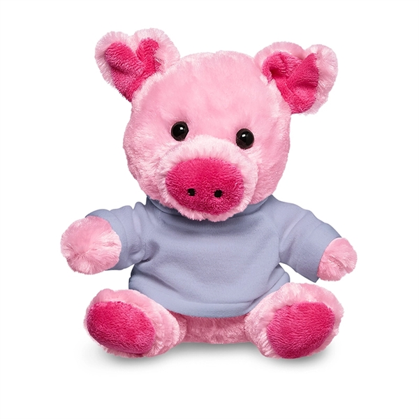 7" Plush Pig with T-Shirt - 7" Plush Pig with T-Shirt - Image 10 of 11