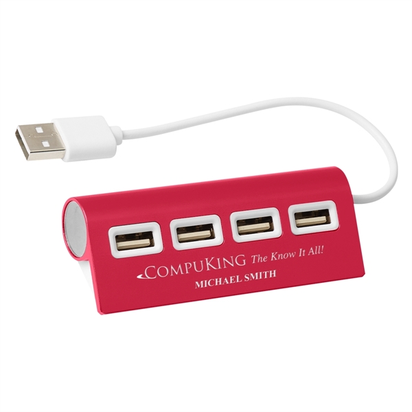 4-Port Aluminum Wave USB Hub - 4-Port Aluminum Wave USB Hub - Image 6 of 9