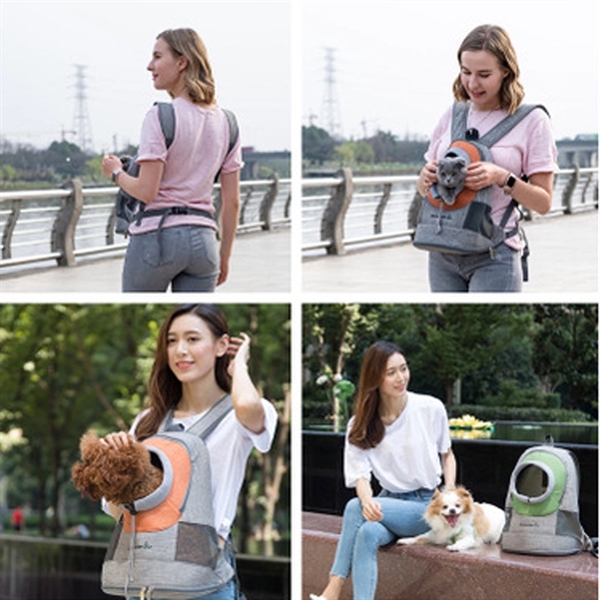 New Design Backpack Portable Pet Breathable Chest Bag - New Design Backpack Portable Pet Breathable Chest Bag - Image 2 of 2