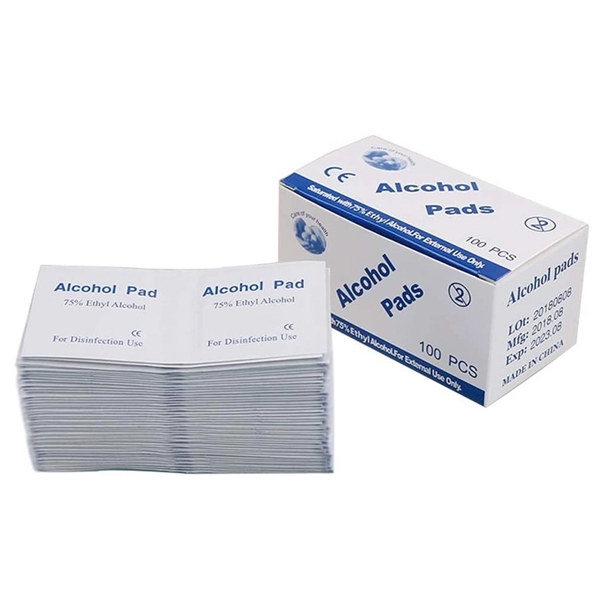 Individual Wrapped 75% Alcohol Disinfectant Cotton Slices - Individual Wrapped 75% Alcohol Disinfectant Cotton Slices - Image 0 of 4