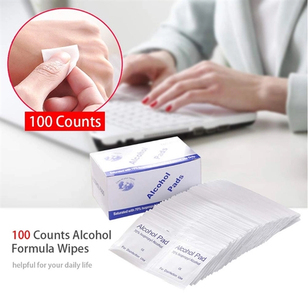 Individual Wrapped 75% Alcohol Disinfectant Cotton Slices - Individual Wrapped 75% Alcohol Disinfectant Cotton Slices - Image 1 of 4