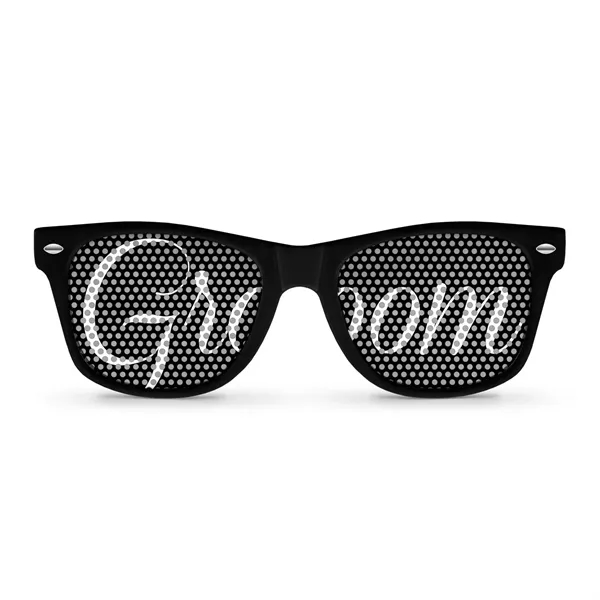 Retro Pinhole (microPERF) Sunglasses - Wedding Collection - Retro Pinhole (microPERF) Sunglasses - Wedding Collection - Image 1 of 4