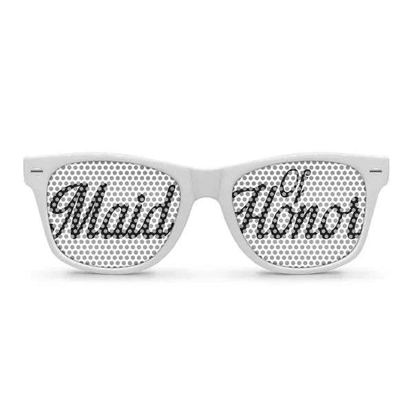 Retro Pinhole (microPERF) Sunglasses - Wedding Collection - Retro Pinhole (microPERF) Sunglasses - Wedding Collection - Image 4 of 4