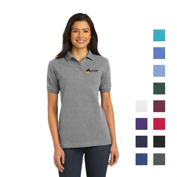 Port Authority® Women's Heavyweight Cotton Pique Polo - Port Authority® Women's Heavyweight Cotton Pique Polo - Image 0 of 6