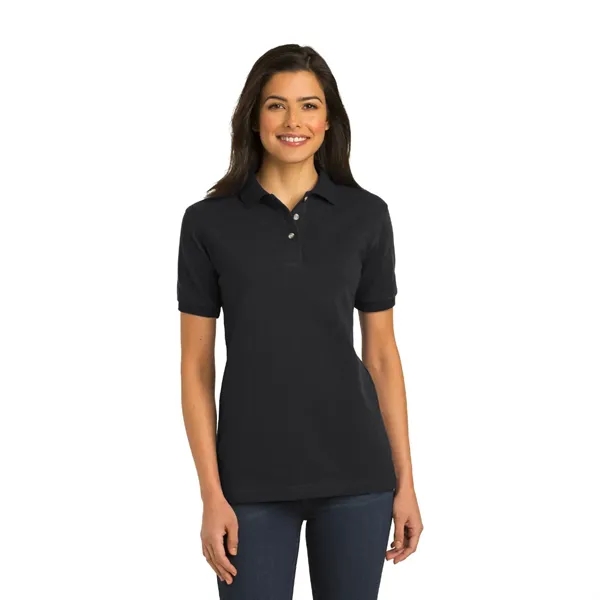 Port Authority® Women's Heavyweight Cotton Pique Polo - Port Authority® Women's Heavyweight Cotton Pique Polo - Image 6 of 6