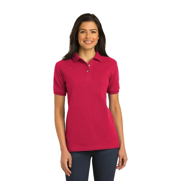 Port Authority® Women's Heavyweight Cotton Pique Polo - Port Authority® Women's Heavyweight Cotton Pique Polo - Image 5 of 6