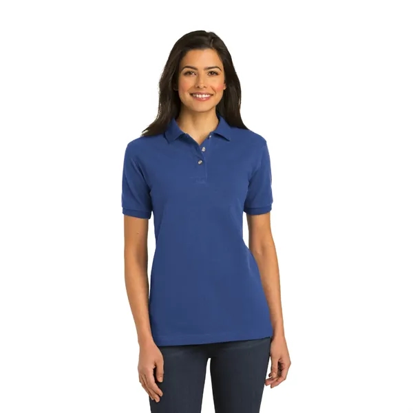 Port Authority® Women's Heavyweight Cotton Pique Polo - Port Authority® Women's Heavyweight Cotton Pique Polo - Image 2 of 6