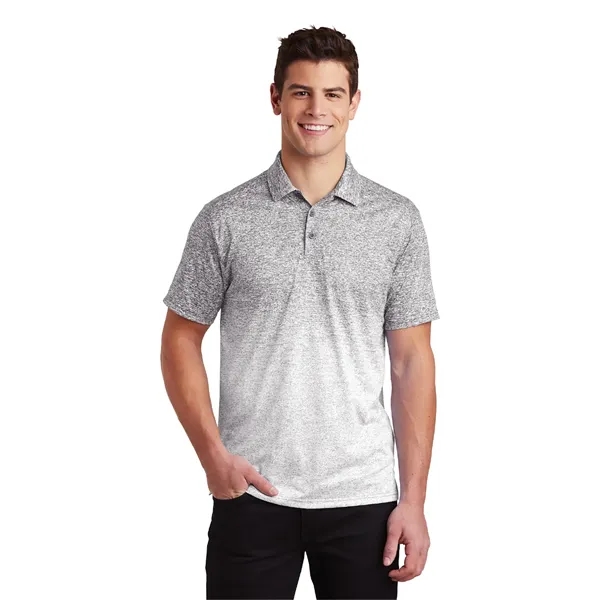 Sport-Tek® Ombre Heather Polo - Sport-Tek® Ombre Heather Polo - Image 4 of 5