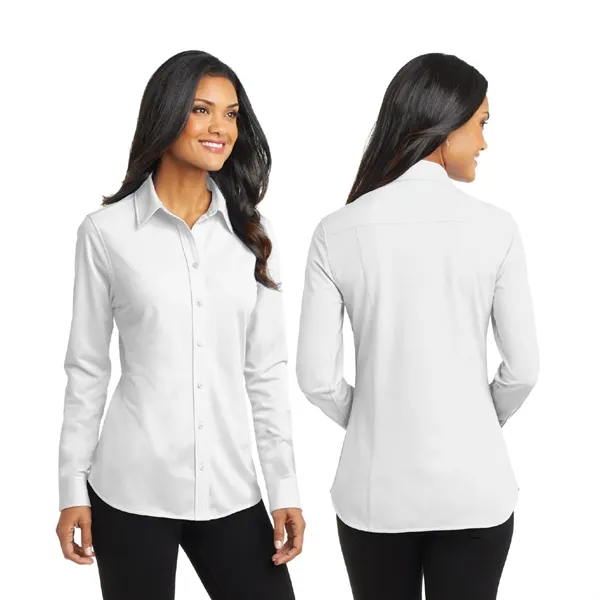 Port Authority® Women's Dimension Knit Dress Shirt - Port Authority® Women's Dimension Knit Dress Shirt - Image 2 of 5