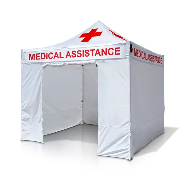 10'x10' Emergency Relief Pop Up Tent kit w Fast Production - 10'x10' Emergency Relief Pop Up Tent kit w Fast Production - Image 0 of 0
