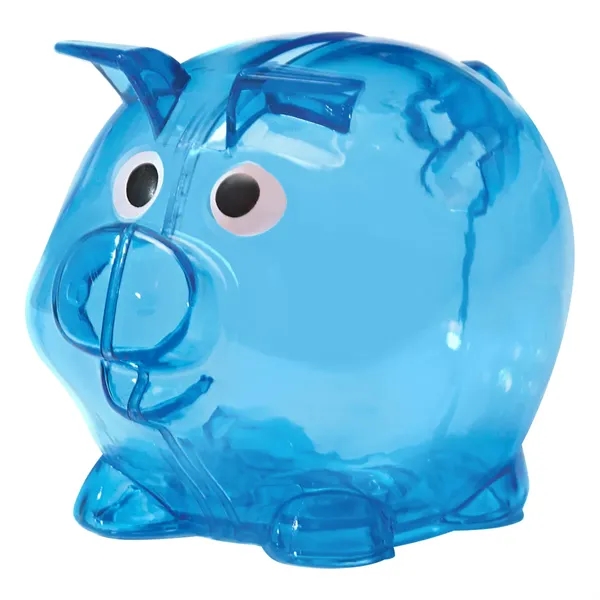 Mini Plastic Piggy Bank - Mini Plastic Piggy Bank - Image 7 of 12