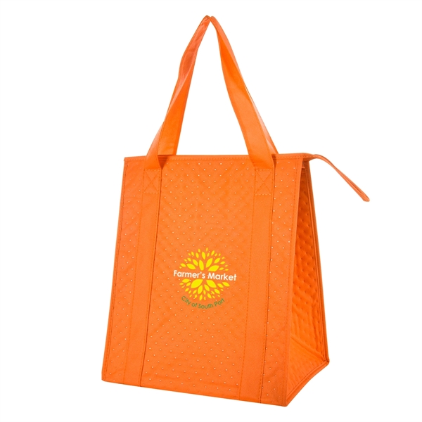 Dimples Non-Woven Cooler Tote Bag - Dimples Non-Woven Cooler Tote Bag - Image 14 of 27