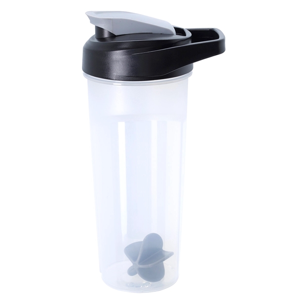 21 Oz. Gym Cup BPA Free Plastic Shaker Bottle Protein With Mixing Ball with  Logo 