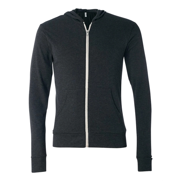 BELLA + CANVAS Triblend Lightweight Full-Zip Hooded Long ... - BELLA + CANVAS Triblend Lightweight Full-Zip Hooded Long ... - Image 31 of 33