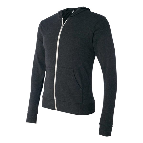 BELLA + CANVAS Triblend Lightweight Full-Zip Hooded Long ... - BELLA + CANVAS Triblend Lightweight Full-Zip Hooded Long ... - Image 32 of 33
