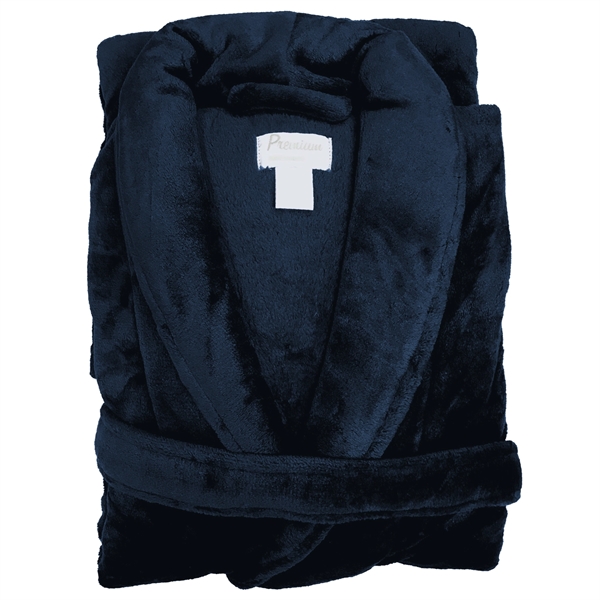 Ultra Soft 50" Microfleece Shawl Collar Robe - Ultra Soft 50" Microfleece Shawl Collar Robe - Image 5 of 14