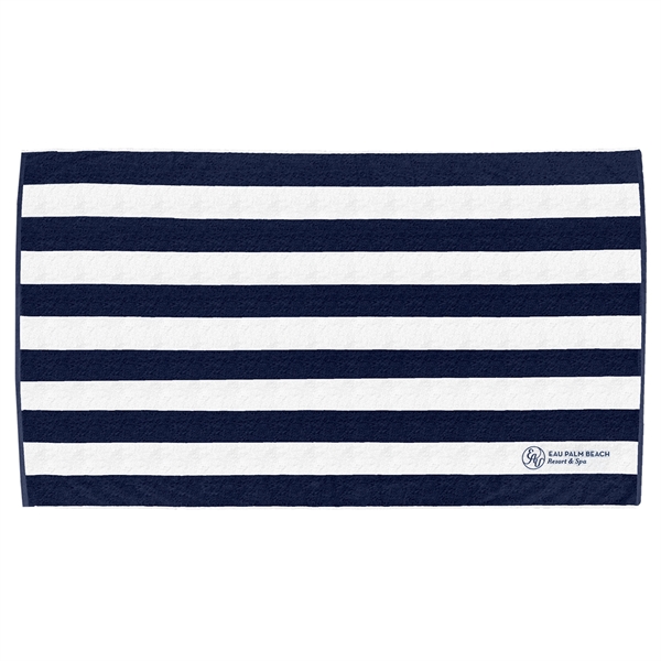 40 x 70, 26.5 lb, Terry Loop, Cabana Stripe Beach Towel - 40 x 70, 26.5 lb, Terry Loop, Cabana Stripe Beach Towel - Image 2 of 4