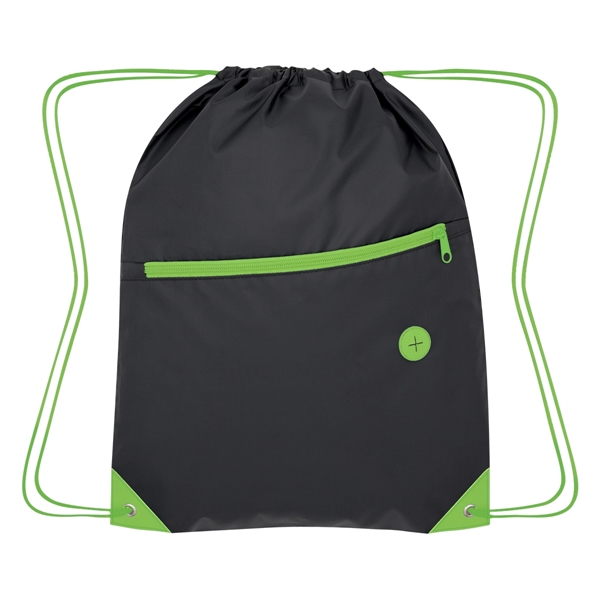 Color Pop Recycled Drawstring Bag