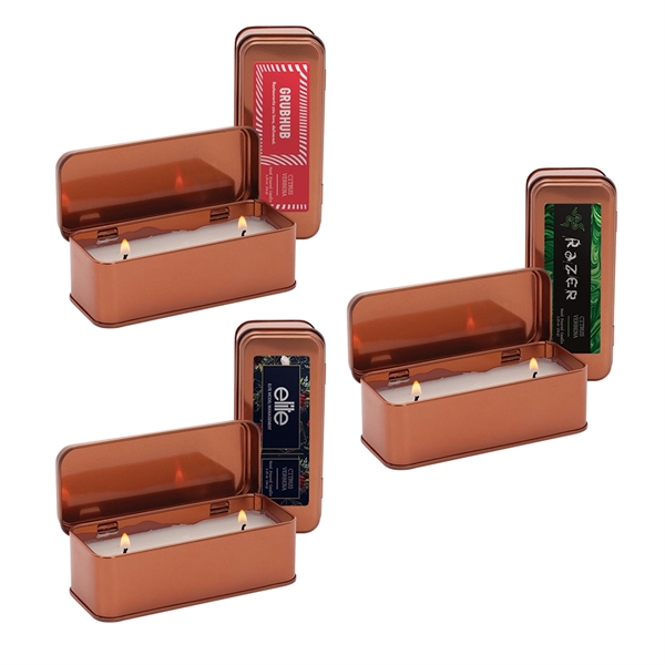 2.25 oz. Scented Copper Rectangular Candle - 2.25 oz. Scented Copper Rectangular Candle - Image 0 of 1