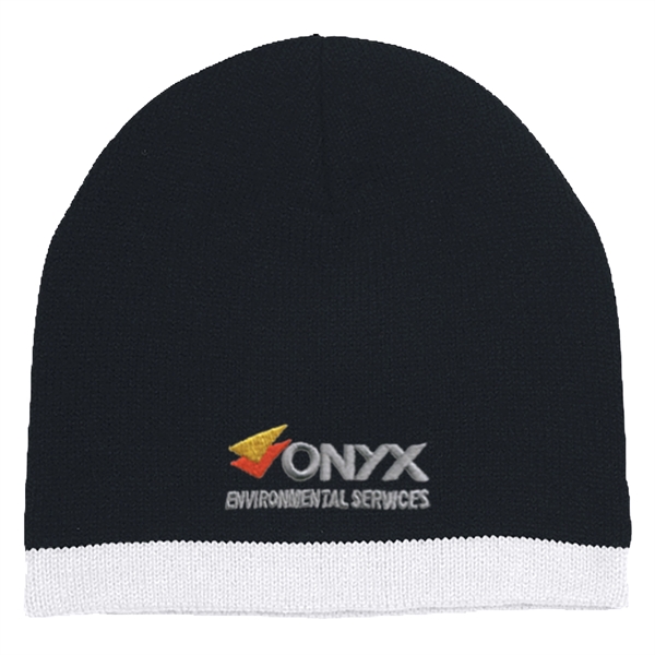 Knit Beanie With Stripe - Knit Beanie With Stripe - Image 3 of 8