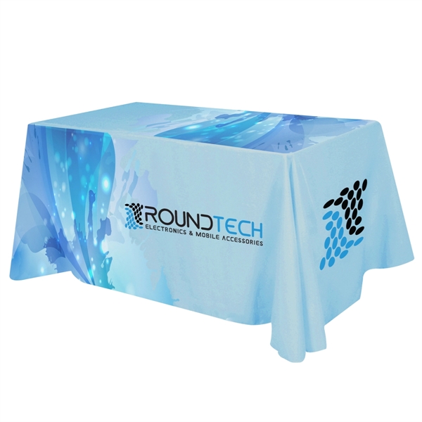 Flat All Over Dye Sub Table Cover - 4-sided, fits 6' table - Flat All Over Dye Sub Table Cover - 4-sided, fits 6' table - Image 0 of 1