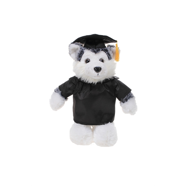 Soft Plush Stuffed Dog in Graduation Cap & Gown - Soft Plush Stuffed Dog in Graduation Cap & Gown - Image 0 of 29