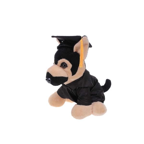 Soft Plush Stuffed Dog in Graduation Cap & Gown - Soft Plush Stuffed Dog in Graduation Cap & Gown - Image 10 of 29