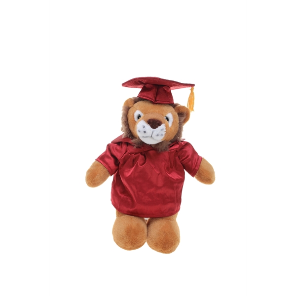 Soft Plush Wild Cats in Graduation Cap & Gown Stuffed Animal - Soft Plush Wild Cats in Graduation Cap & Gown Stuffed Animal - Image 3 of 19