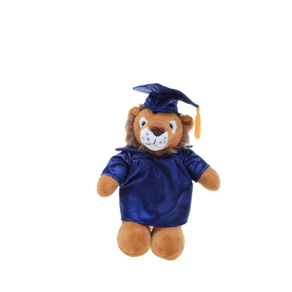 Soft Plush Wild Cats in Graduation Cap & Gown Stuffed Animal - Soft Plush Wild Cats in Graduation Cap & Gown Stuffed Animal - Image 1 of 19