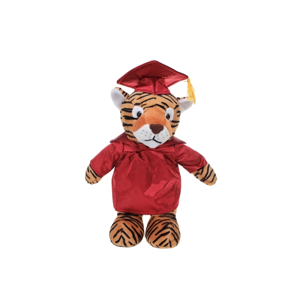 Soft Plush Wild Cats in Graduation Cap & Gown Stuffed Animal - Soft Plush Wild Cats in Graduation Cap & Gown Stuffed Animal - Image 18 of 19
