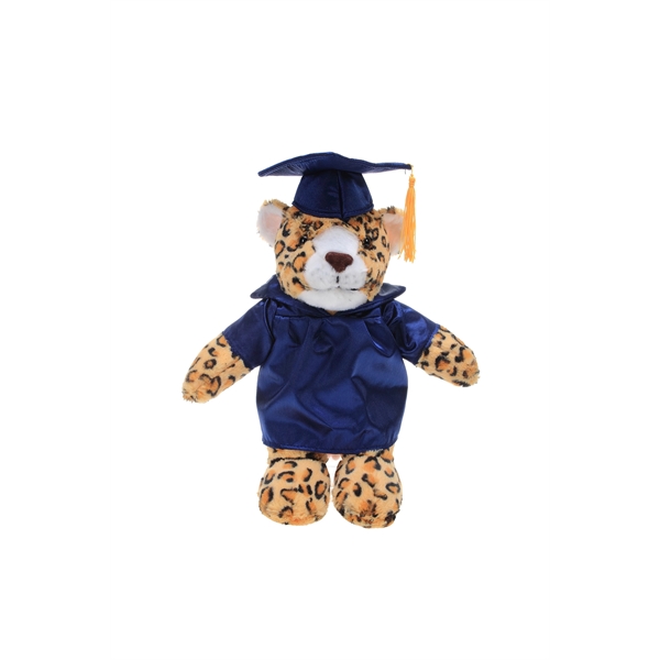 Soft Plush Wild Cats in Graduation Cap & Gown Stuffed Animal - Soft Plush Wild Cats in Graduation Cap & Gown Stuffed Animal - Image 11 of 19