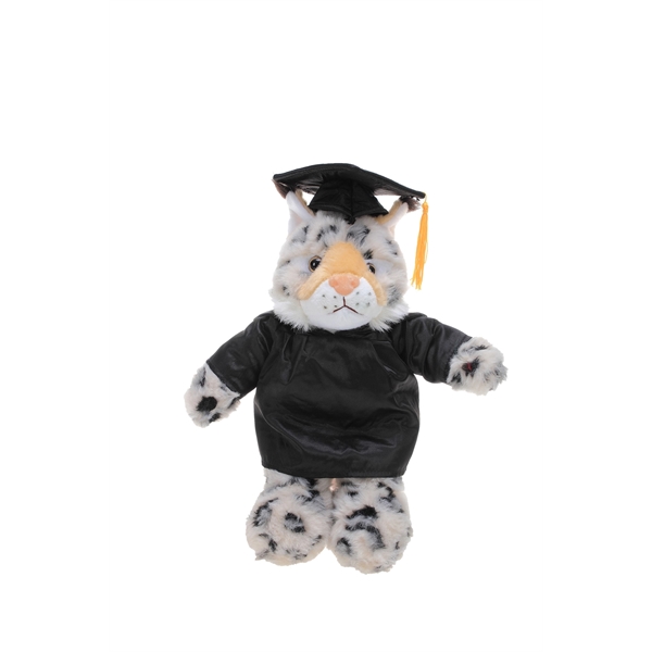 Soft Plush Wild Cats in Graduation Cap & Gown Stuffed Animal - Soft Plush Wild Cats in Graduation Cap & Gown Stuffed Animal - Image 9 of 19