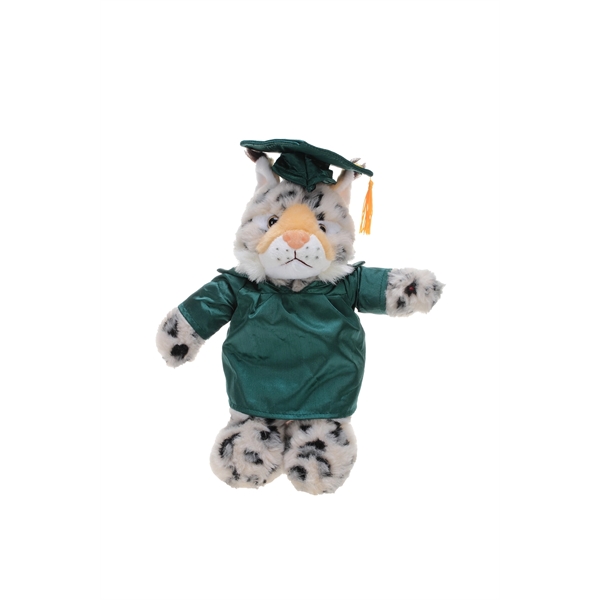Soft Plush Wild Cats in Graduation Cap & Gown Stuffed Animal - Soft Plush Wild Cats in Graduation Cap & Gown Stuffed Animal - Image 7 of 19