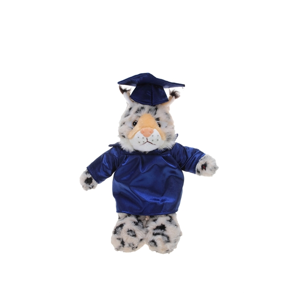 Soft Plush Wild Cats in Graduation Cap & Gown Stuffed Animal - Soft Plush Wild Cats in Graduation Cap & Gown Stuffed Animal - Image 6 of 19