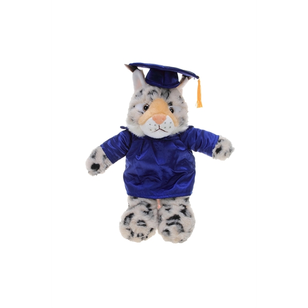 Soft Plush Wild Cats in Graduation Cap & Gown Stuffed Animal - Soft Plush Wild Cats in Graduation Cap & Gown Stuffed Animal - Image 5 of 19