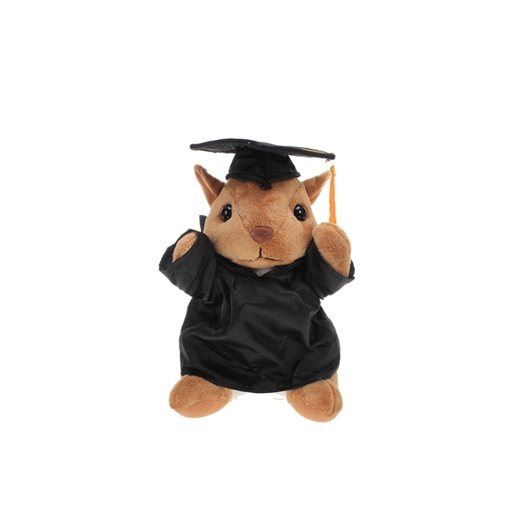 Soft Plush Squirrel With Graduation Cap & Gown - Soft Plush Squirrel With Graduation Cap & Gown - Image 4 of 4