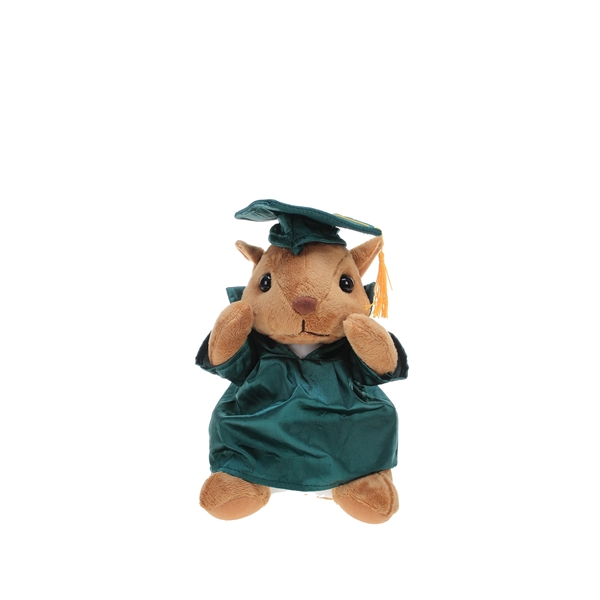Soft Plush Squirrel With Graduation Cap & Gown - Soft Plush Squirrel With Graduation Cap & Gown - Image 2 of 4