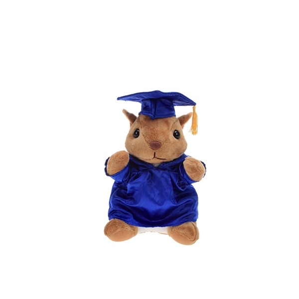 Soft Plush Squirrel With Graduation Cap & Gown - Soft Plush Squirrel With Graduation Cap & Gown - Image 0 of 4