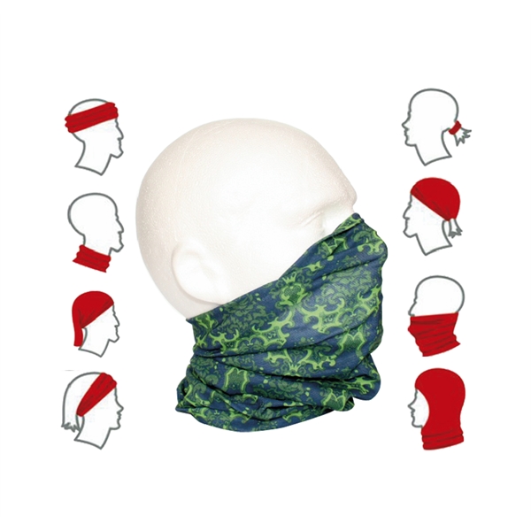 Face mask Reusable Bandana w/ Full-color Neck Gaiter - Face mask Reusable Bandana w/ Full-color Neck Gaiter - Image 2 of 5
