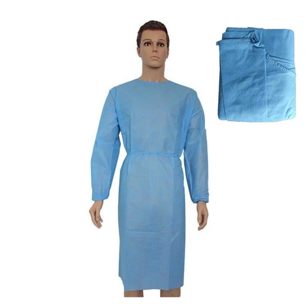 30g-40g Heavy weight SMS Disposable Isolation Gown - 30g-40g Heavy weight SMS Disposable Isolation Gown - Image 0 of 2