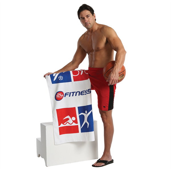 Premium Velour, 24 x 42, Oversized, Sport / Fitness Towel - Premium Velour, 24 x 42, Oversized, Sport / Fitness Towel - Image 0 of 5
