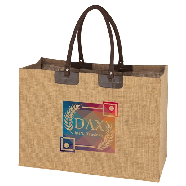 Jumbo Jute Tote Bag - Jumbo Jute Tote Bag - Image 3 of 3